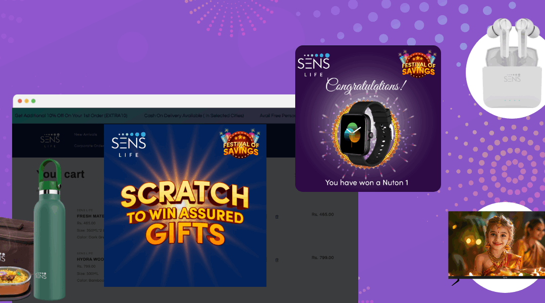 How SENS Life Boosted Repeat Purchases with a Post-Purchase Scratch & Win Campaign on Shopify